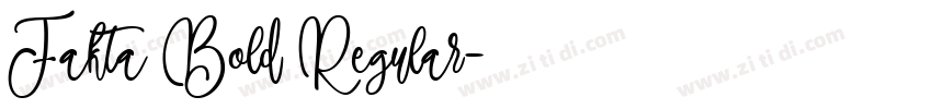 Fakta Bold Regular字体转换 Fakta Bold Regular字体转换